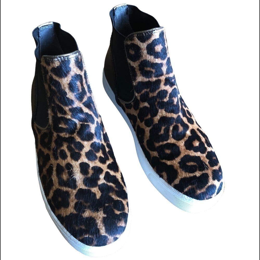 Sam Edelman Leopard Print Margot High Top Sneakers 7